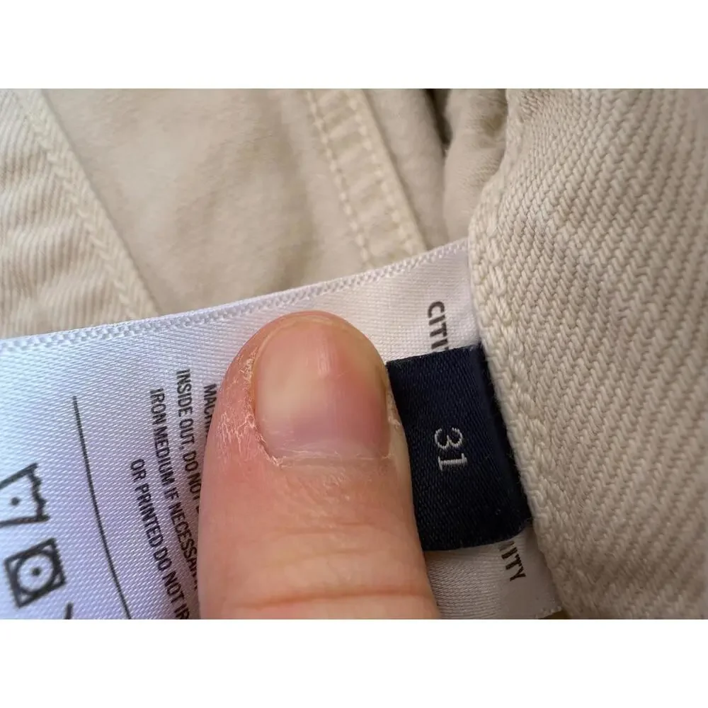 Citizens of Humanity Off-White Miro Barrel Jeans Size 31 - Picture 6 of 6